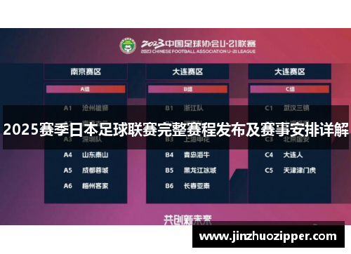 2025赛季日本足球联赛完整赛程发布及赛事安排详解