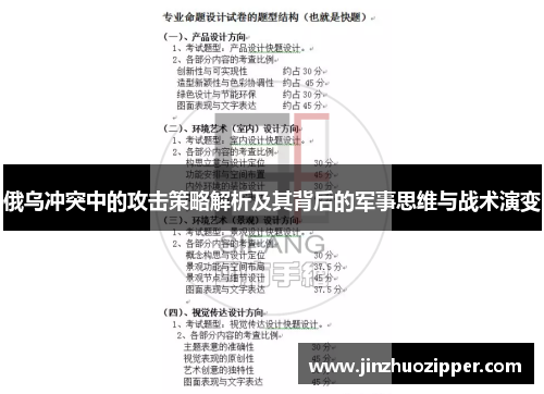 俄乌冲突中的攻击策略解析及其背后的军事思维与战术演变